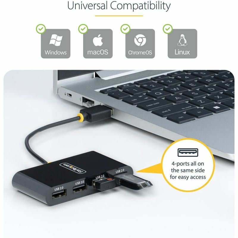 4-PORT USB 2.0 HUB USB BUS POWERED - Thumbnail 5
