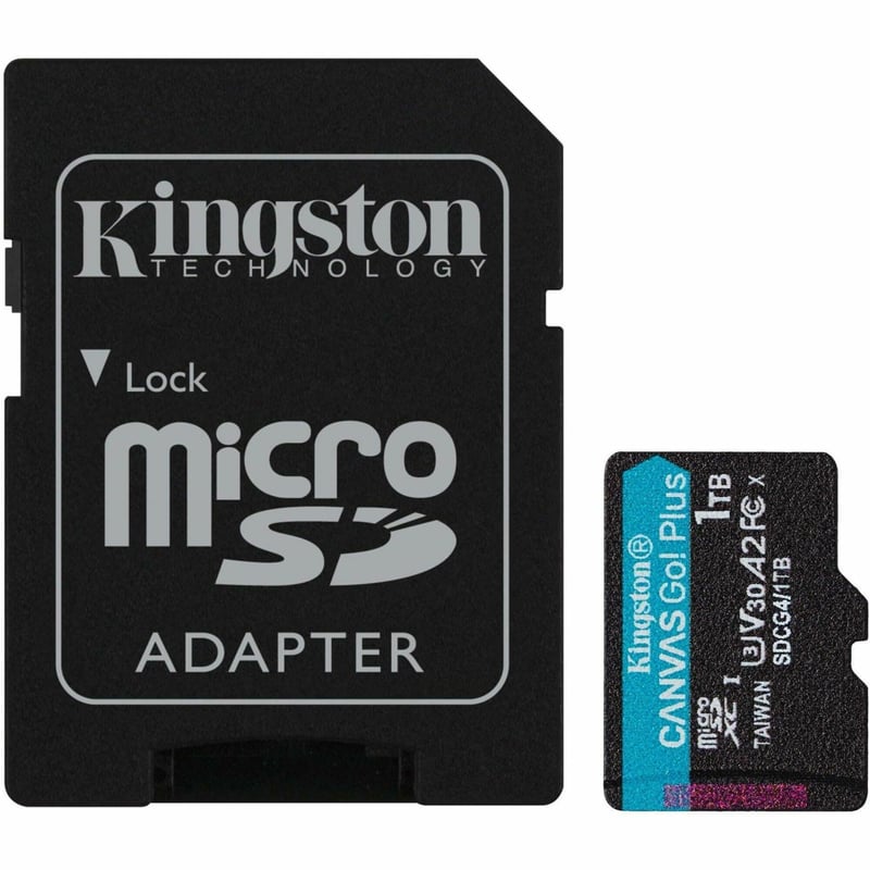 LA 1TB MICROSDXC CANVAS GO PLUS GEN4 200MB/S A2 U3 V30 CARD + ADP - Thumbnail 1