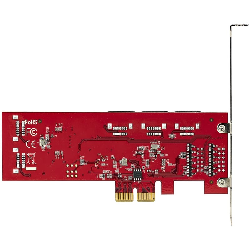 StarTech.com SATA PCIe Card, 10 Port PCIe SATA Expansion Card, 6Gbps SATA Adapter, Stacked SATA Connectors, PCI Express to SATA Converter - Thumbnail 4