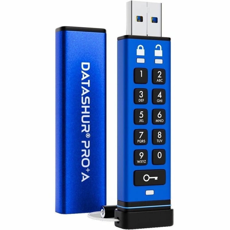32GB DATASHUR PRO+A FIPS 140-3 SECURE PIN PROTECTED USB DRIVE-TAA - Thumbnail 3