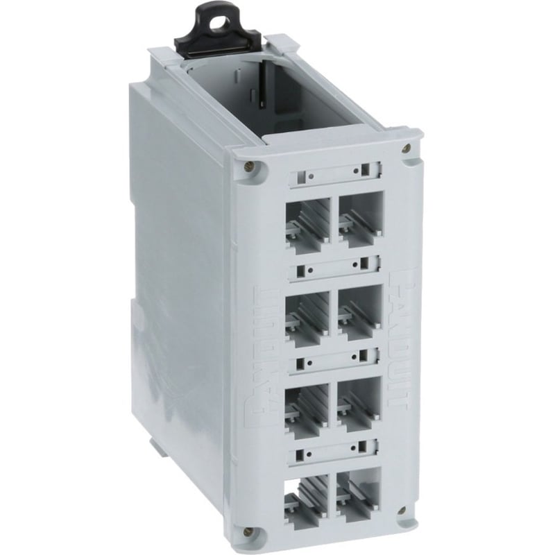 IndustrialNet DIN Rail Mount Patch Panel - Thumbnail 3