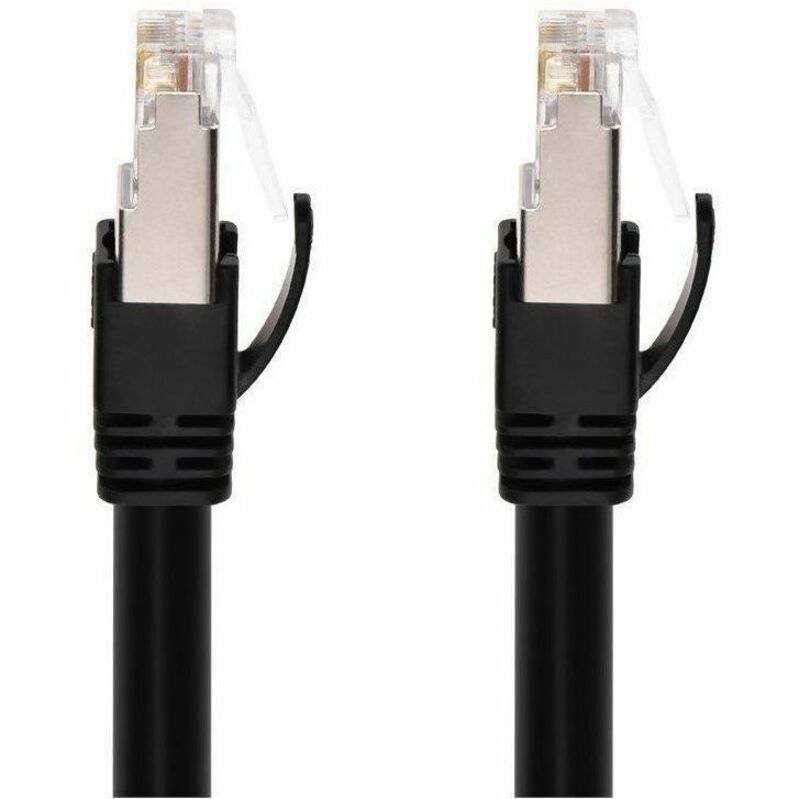 MONOPRICE CAT6A 1FT BLACK POE PATCH CABLE_ 100W_ POE ++ (IEEE 802.3AF/AT/BT)_ UT - Thumbnail 3