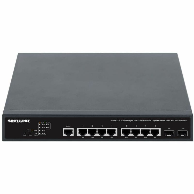 10-PORT L2+ FULLY MANAGED POE++ SWITCH WITH 8 GIGABIT ETHERNET PORTS AND 2 SFP U - Thumbnail 5
