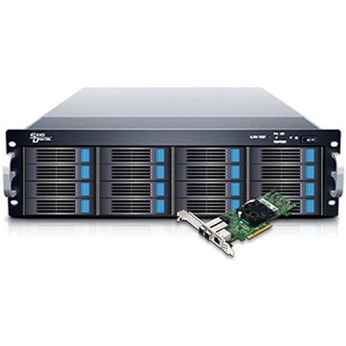 Sans Digital EliteSTOR ES316X12HP - 3U 16 Bay 12G SAS/SATA to 12G Expander with 12G PCIe 3.0 RAID 6 Controller - Thumbnail 1