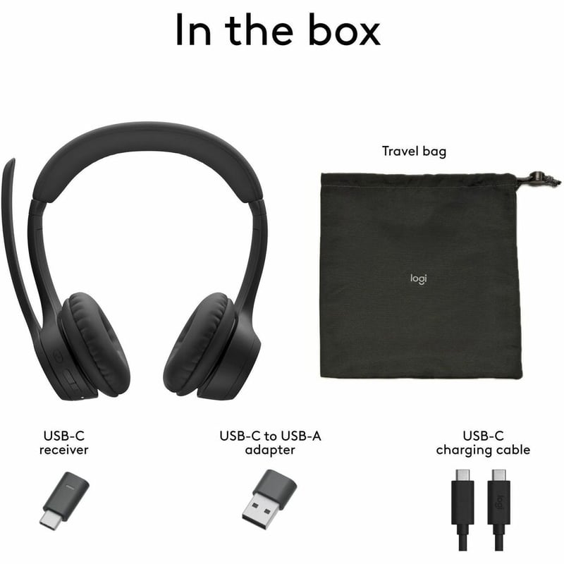 ZONE 305 WRLS HEADSET TEAMS BLACK B2B WITH DONGLE