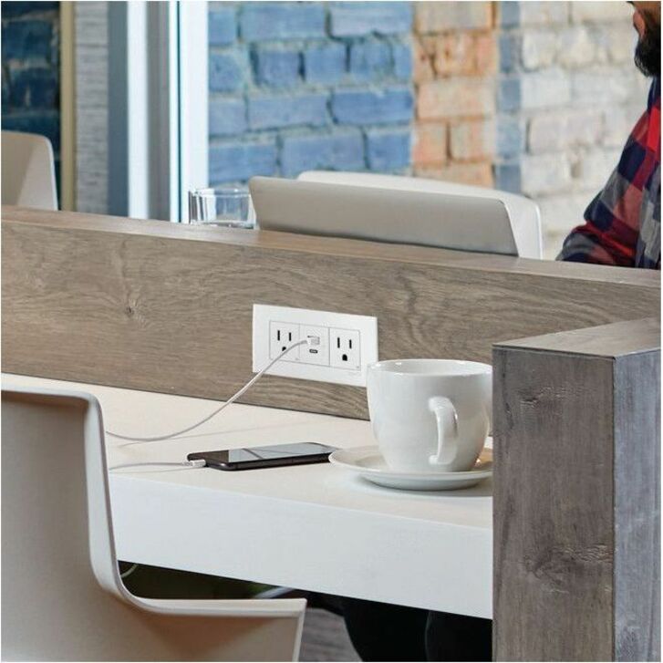 DASH FPC 2OL,1 USB A/C,WHITE