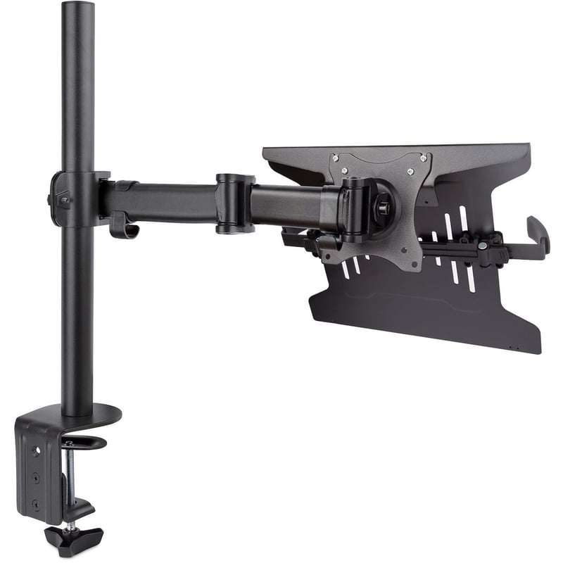 StarTech.com Laptop Desk Mount, Monitor and Laptop Arm Mount, Displays up to 34" (17.6lb/8kg), VESA Laptop Tray Arm, Clamp / Grommet - Thumbnail 4