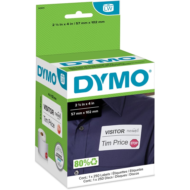 Dymo LabelWriter Time-expire Name Badge Labels - Thumbnail 1