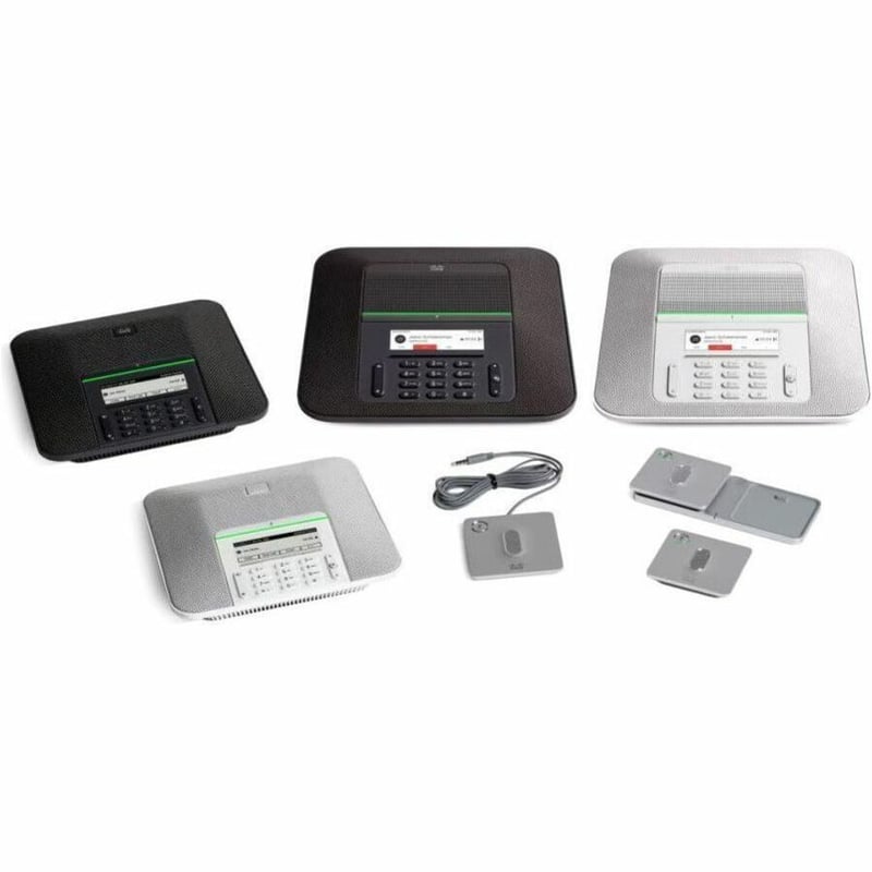 Cisco 8832 IP Conference Station - Refurbished - Corded - Charcoal Black, Charcoal Gray - Thumbnail 5