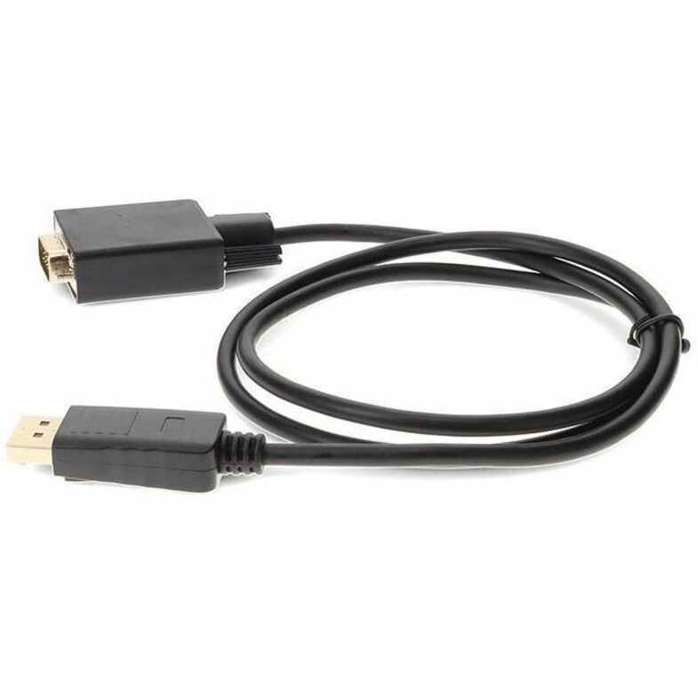 3ft DisplayPort 1.2 Male to VGA Male Black Cable For Resolution Up to 1920x1200 (WUXGA) - Thumbnail 2