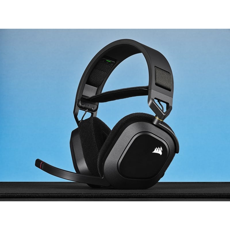 Corsair HS80 RGB WIRELESS Premium Gaming Headset with Spatial Audio - Carbon