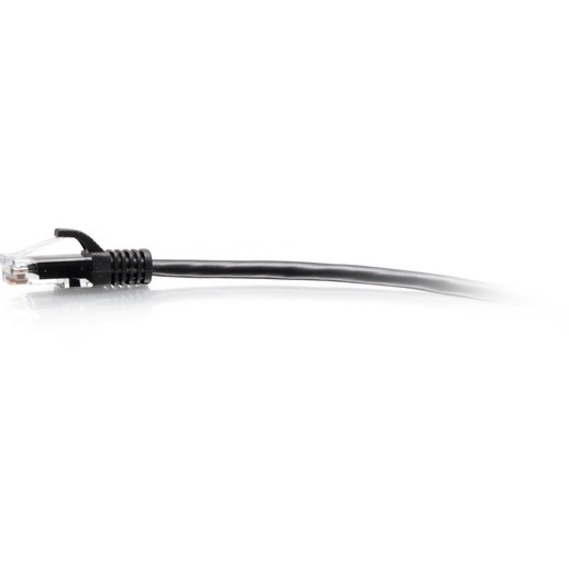 C2G 15ft Cat6a Snagless Unshielded (UTP) Slim Ethernet Patch Cable - Black - Thumbnail 2