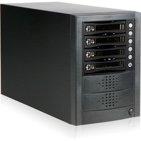 RAIDage JAGE5BT4HDBPL Drive Enclosure 12Gb/s SAS, SATA/600 - Mini-SAS HD Host Interface Tower - Black - Thumbnail 2