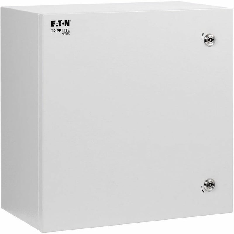 Tripp Lite by Eaton SmartRack Outdoor Industrial Enclosure with Lock - NEMA 4, Surface Mount, Metal Construction, 18 x 18 x 6 in., Gray - Thumbnail 1