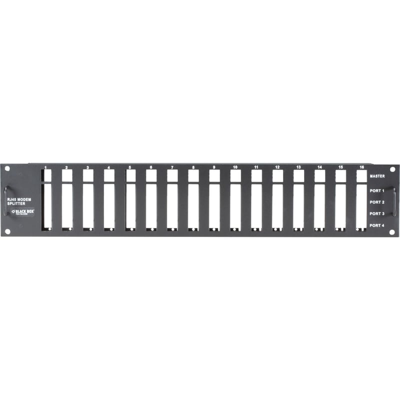 Black Box RS232 Passive Splitter Rackmount Chassis - 2U, RJ45 - Thumbnail 3