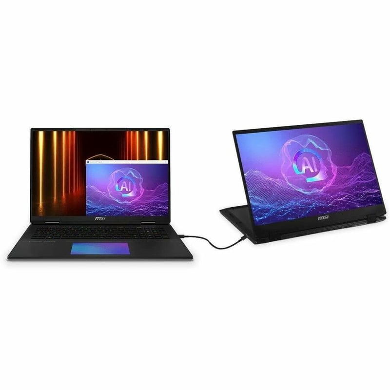 MSI Titan 18 HX AI A2XW Titan 18 HX AI A2XWIG-632US 18" Gaming Notebook - UHD+ - 120 Hz - Intel Core Ultra 9 285HX - 64 GB - 2 TB SSD - Core Black - Thumbnail 4