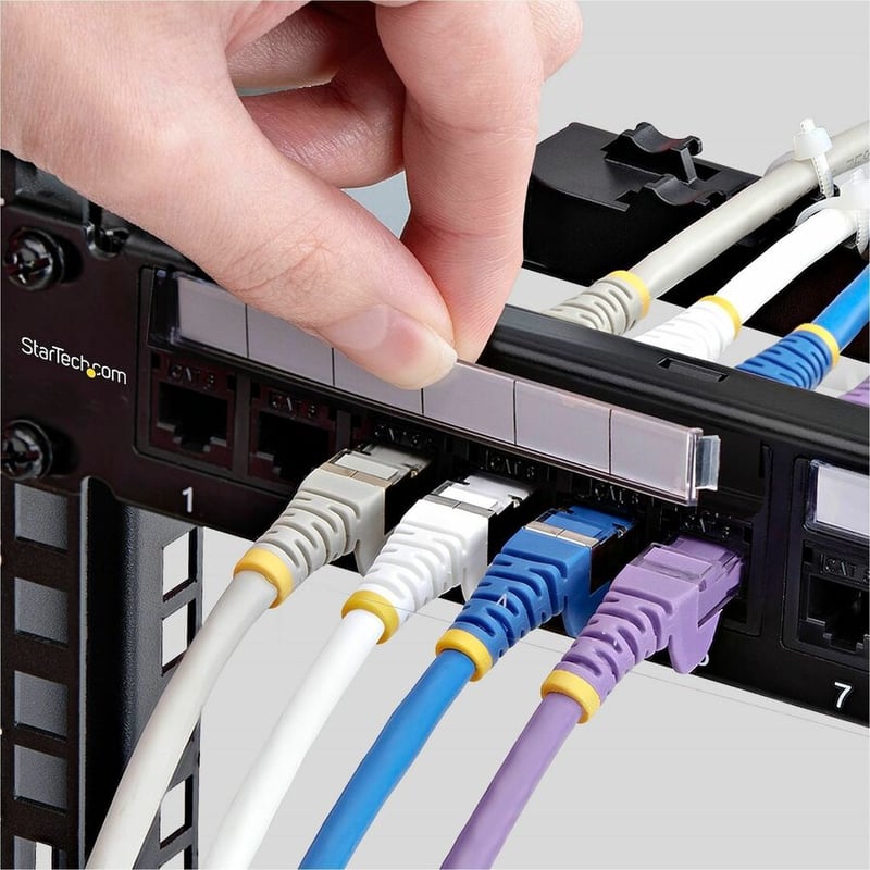 1U FEED THROUGH PATCH PANEL 24 PORT WITH RJ45 INLINE COUPLERS - Thumbnail 5