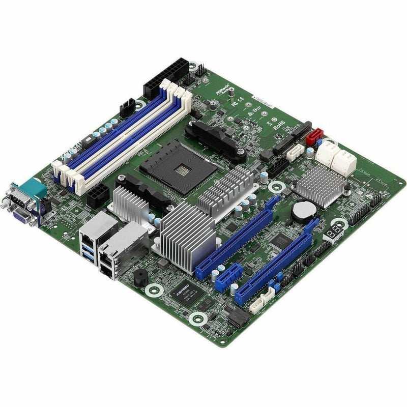 ASROCK RACK X470D4U2-2T MICRO ATX SERVER MOTHERBOARD AM4 RYZEN & RYZEN 7NM PGA13 - Thumbnail 1