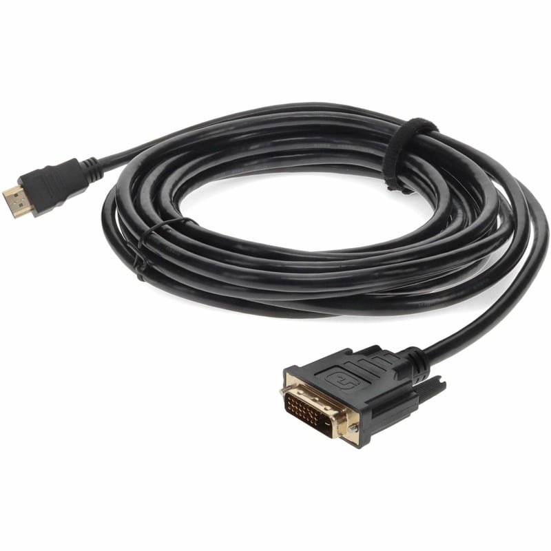 12ft HDMI 1.3 Male to DVI-D Dual Link (24+1 pin) Male Black Cable For Resolution Up to 2560x1600 (WQXGA) - Thumbnail 1