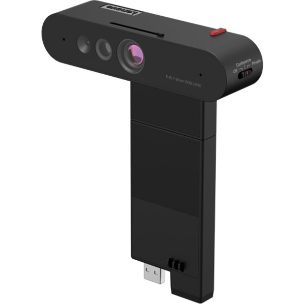 Lenovo ThinkVision MC60 Webcam - Black - USB Type A - 1 Pack(s) - Thumbnail 2