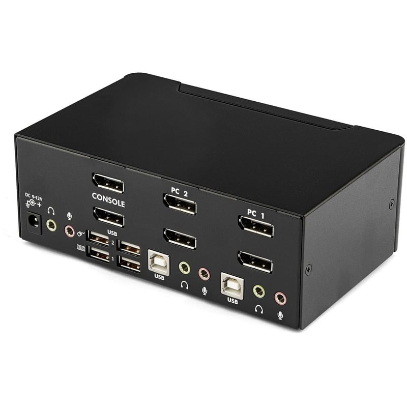 StarTech.com 2 Port Dual DisplayPort USB KVM Switch with Audio - Thumbnail 5