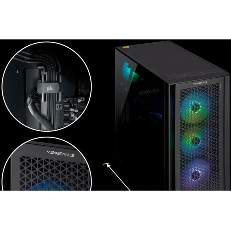 Corsair VENGEANCE a7200 Gaming Desktop Computer - AMD Ryzen 7 5800X - 16 GB RAM DDR4 SDRAM - 1 TB M.2 SSD - Thumbnail 4
