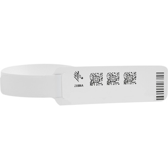 Zebra Wristband Polypropylene 1 x 7in Direct Thermal Zebra Z-Band Soft Infant 1 in core - Thumbnail 2
