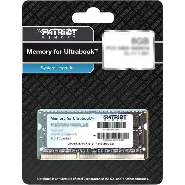 PATRIOT SIGNATURE DDR3 4GB PC3-12800 (1600MHZ) CL11 SODIMM