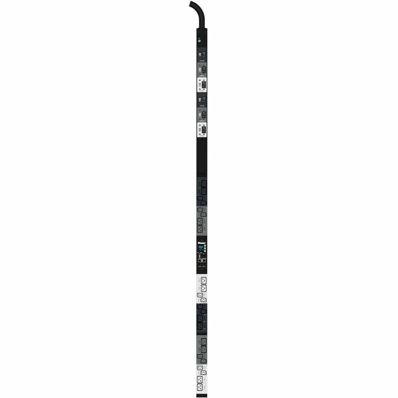 G6 MSPO PDU 60AMP(12)C13(12)C19 ERFORATED 800MM X 51RU WHITE - Thumbnail 4