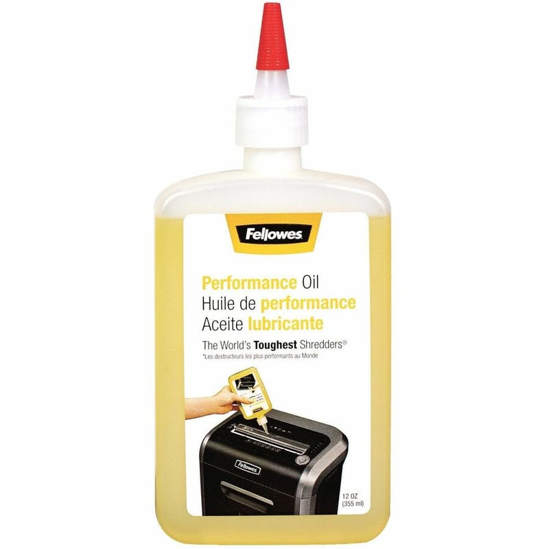 Fellowes Powershred Shredder Oil - 12 Oz. Bottle - Thumbnail 2