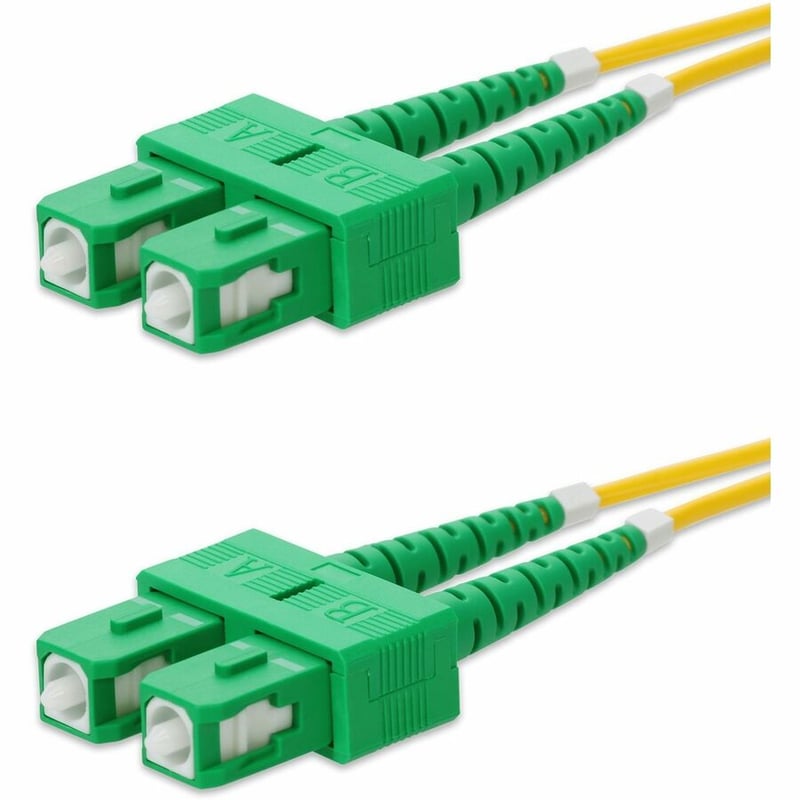 AddOn 15m ASC to ASC Yellow OS2 Duplex OFNR (Riser-Rated) SMF Fiber Patch Cable - Thumbnail 2
