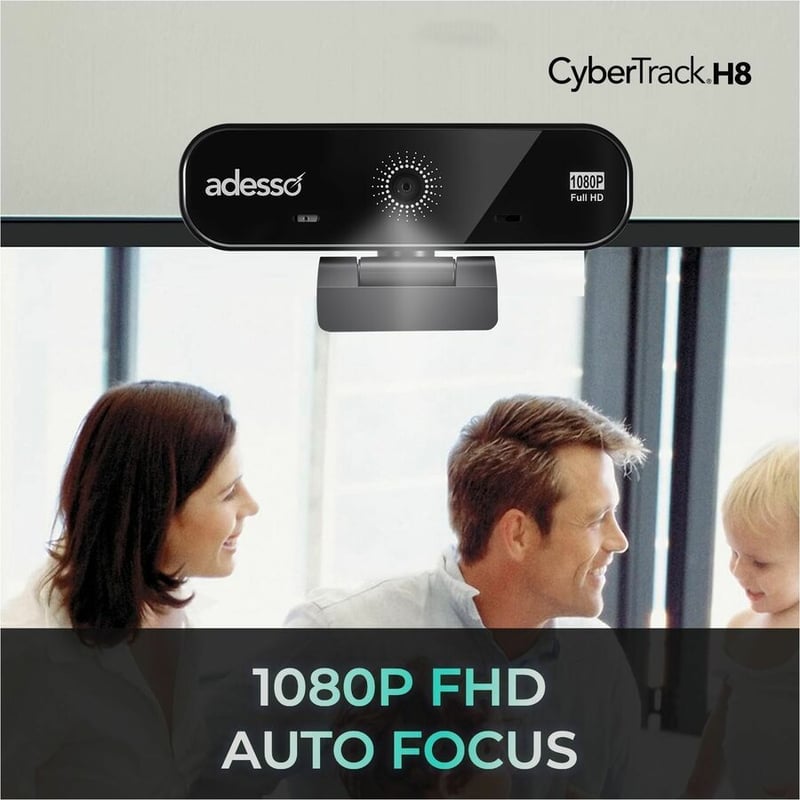 1080P FULL HD WEBCAM W/AF LENS DUAL MICS PRIVACY SHUTTER - Thumbnail 4