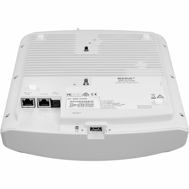 RUCKUS R850 DUAL-BAND 802.11ABGN/AC/AX WIRELESS ACCESS POINT WITH MULTI-GIGABIT - Thumbnail 3