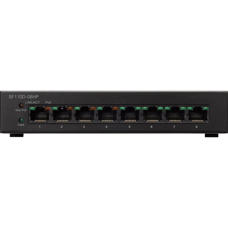 Cisco SF110D-08HP Ethernet Switch - Thumbnail 2