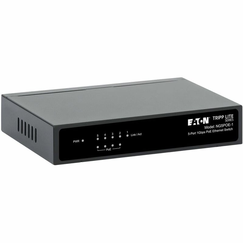 DESKTOP GIGABIT ETHERNET SWITCH UNMANAGED POE+ 5-PORT 10/100/1000 - Thumbnail 2