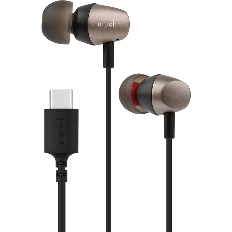 Moshi Mythro C USB Type-C Earphones, Built-in DAC, 4-button Control with Mic, Hybrid Injection Earbuds (Three Sizes) - Thumbnail 4