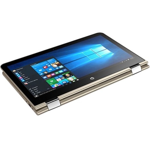 HP Pavilion x360 13-u100 13-u165nr 13.3" Touchscreen Convertible 2 in 1 Notebook - Intel Core i7 7th Gen i7-7500U - 8 GB - 256 GB SSD - Modern Golden, Ash Silver