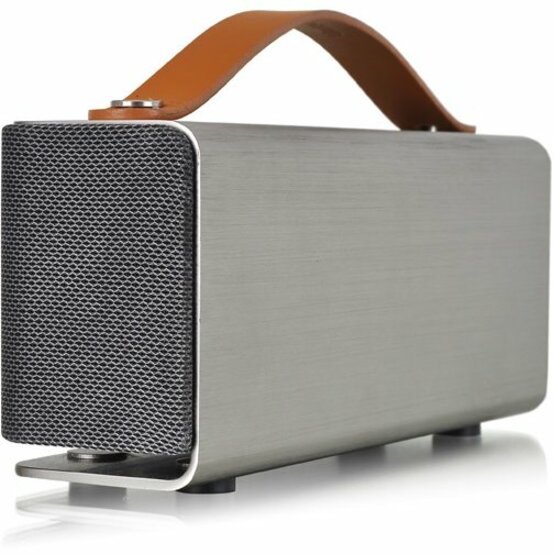 LUXA2 Groovy Portable Bluetooth Speaker System - 5 W RMS - Silver - Thumbnail 2