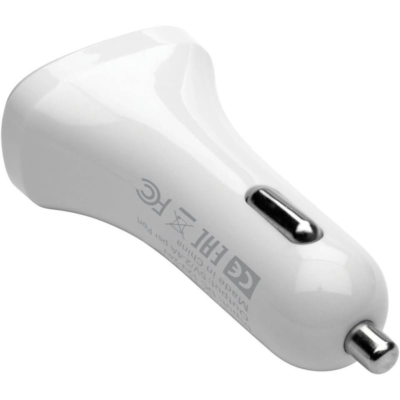 Tripp Lite by Eaton USB Car Charger Dual-Port with Autosensing 5V 4.8A Fast Charger for Tablets and Cell Phones - Thumbnail 2