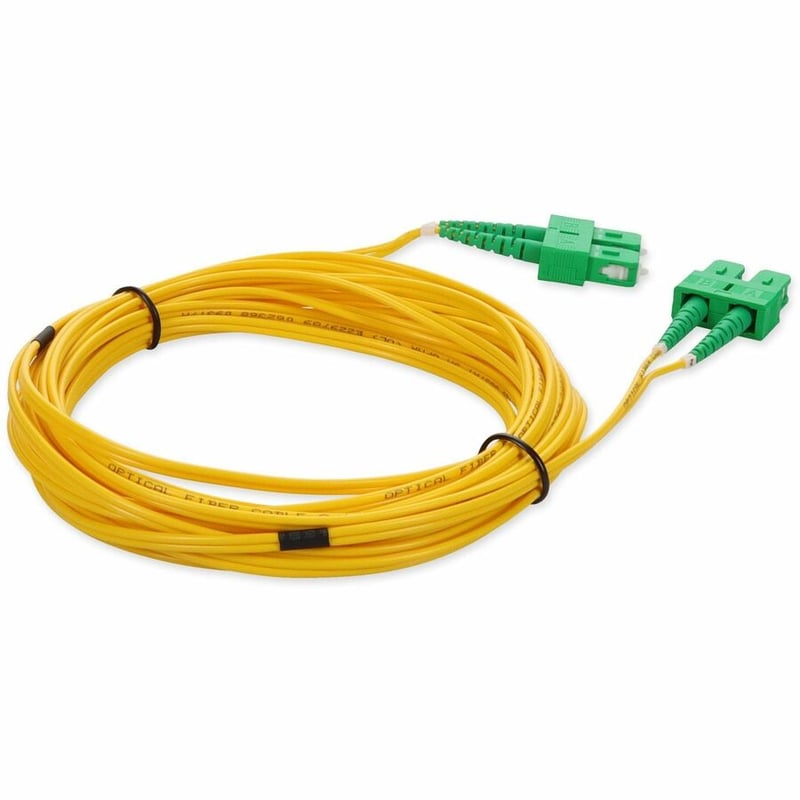 AddOn 6m ASC to ASC Yellow OS2 Duplex OFNR (Riser-Rated) SMF Fiber Patch Cable - Thumbnail 5