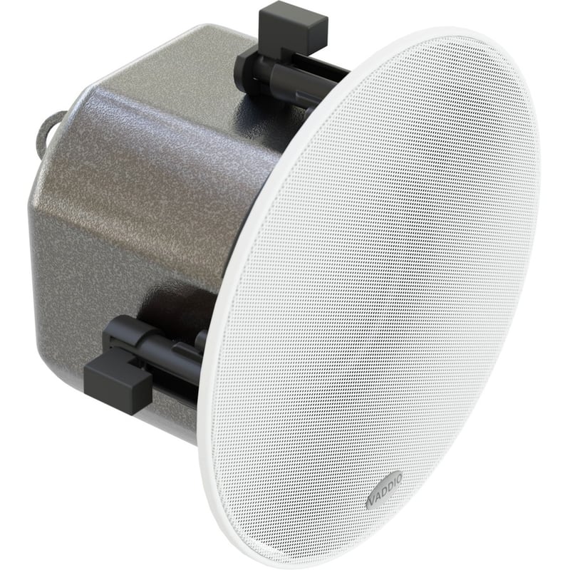 Vaddio 2-way Ceiling Mountable, Flush Mount, Wall Mountable, Recessed Mount, In-wall Speaker - 40 W RMS - White - TAA Compliant - Thumbnail 3