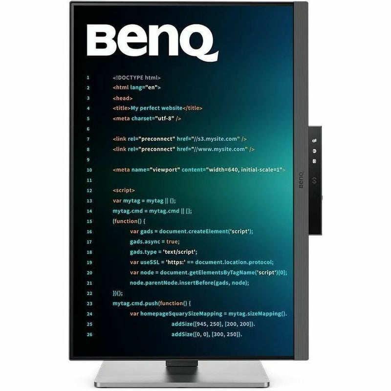 BENQ 24.1IN PROGRAMMING MONITOR 16:10 USB-C WQXGA ERGONOMIC - Thumbnail 3
