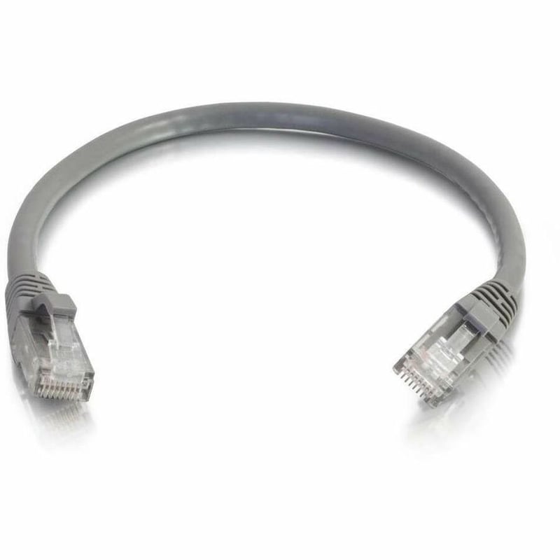 Quiktron 12Ft Q-Series Cat6A Snagless (UTP) Ethernet Network Patch Cable, CM Rated - Grey - Thumbnail 5