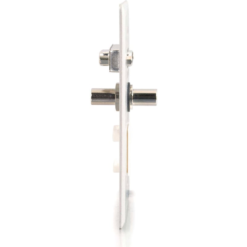C2G VGA + 3.5mm Audio Pass Through Single Gang Wall Plate w/1 Keystone-Brushed Aluminum - Thumbnail 3