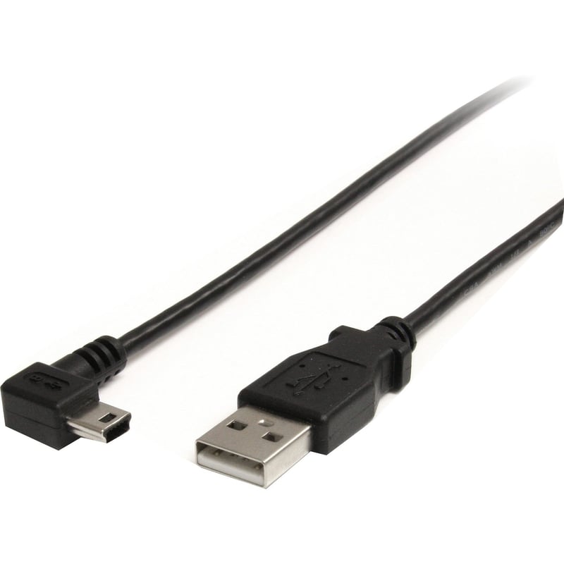 StarTech.com 6 ft Mini USB Cable - A to Right Angle Mini B - Thumbnail 1