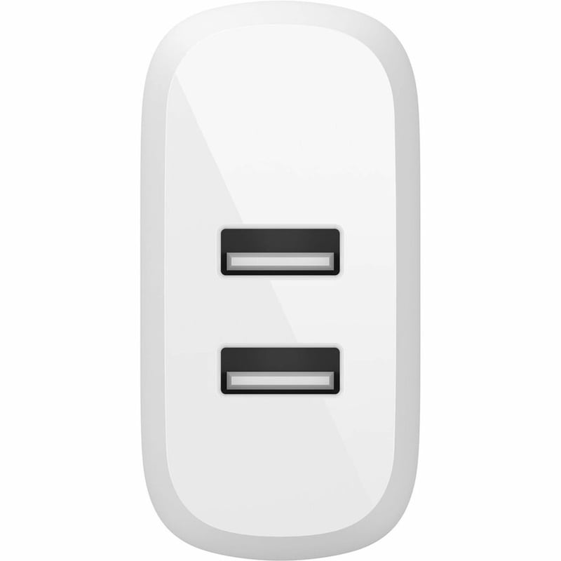 Belkin BoostCharge Dual USB-A Wall Charger 24W (USB-A to USB-C cable included) - Power Adapter - Thumbnail 2