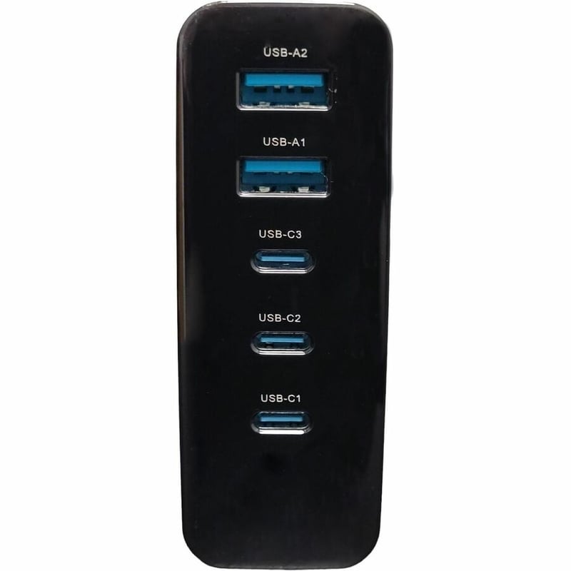 4XEM's GaN 140W GAN Power Delivery Charger Quintuple Output With Display - Thumbnail 3