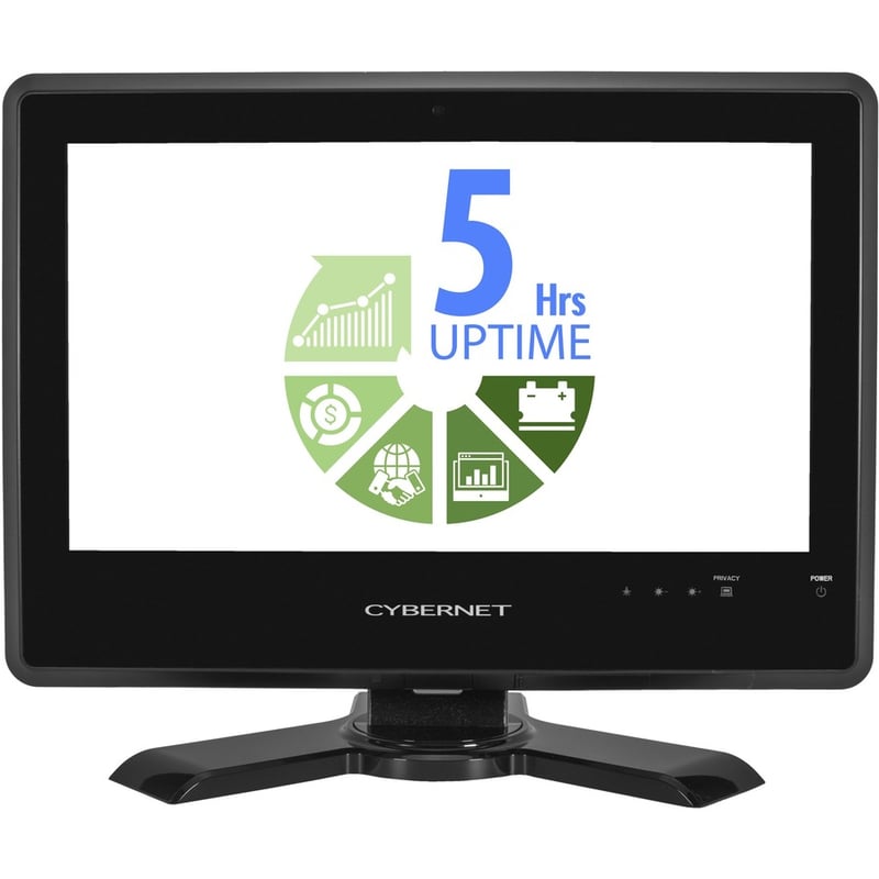 Cybernet S IPC-S20T All-in-One Computer - Intel Core i5 6th Gen i5-6200U - 8 GB - 128 GB SSD - 19.5" HD+ Touchscreen - Desktop - Black - Thumbnail 4