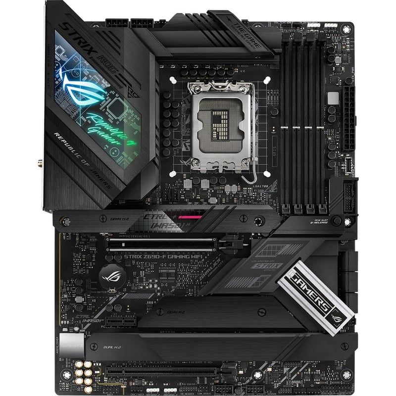 Asus ROG Strix Z690-F GAMING WIFI Desktop Motherboard - Intel Z690 Chipset - Socket LGA-1700 - Intel Optane Memory Ready - ATX - Thumbnail 2