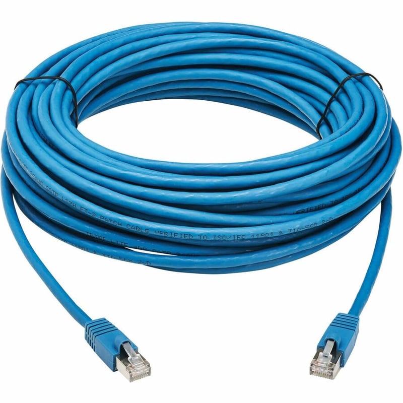 Eaton Tripp Lite Series Cat8 40G Snagless SSTP Ethernet Cable (RJ45 M/M), PoE, LSZH, Blue, 15 m (49.2 ft.) - Thumbnail 2